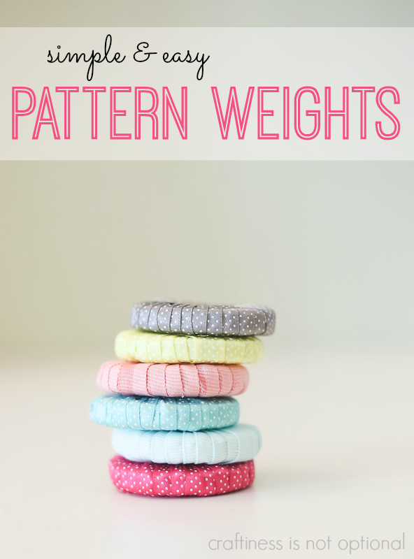 3 fun DIY Pattern weights to make - Elizabeth Made This