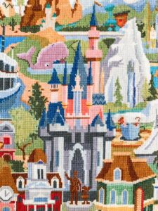 Disneyland Map Cross Stitch Project